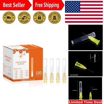 High-Quality 30Ga 0.5inch Needles - 100 Count for Industrial Use and Experiments