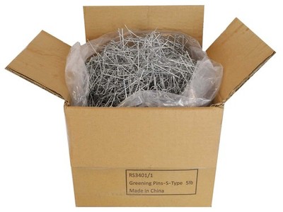 FloraCraft 1.75'' Greening Pins 5lb - Bright,Hand Sewing Needles