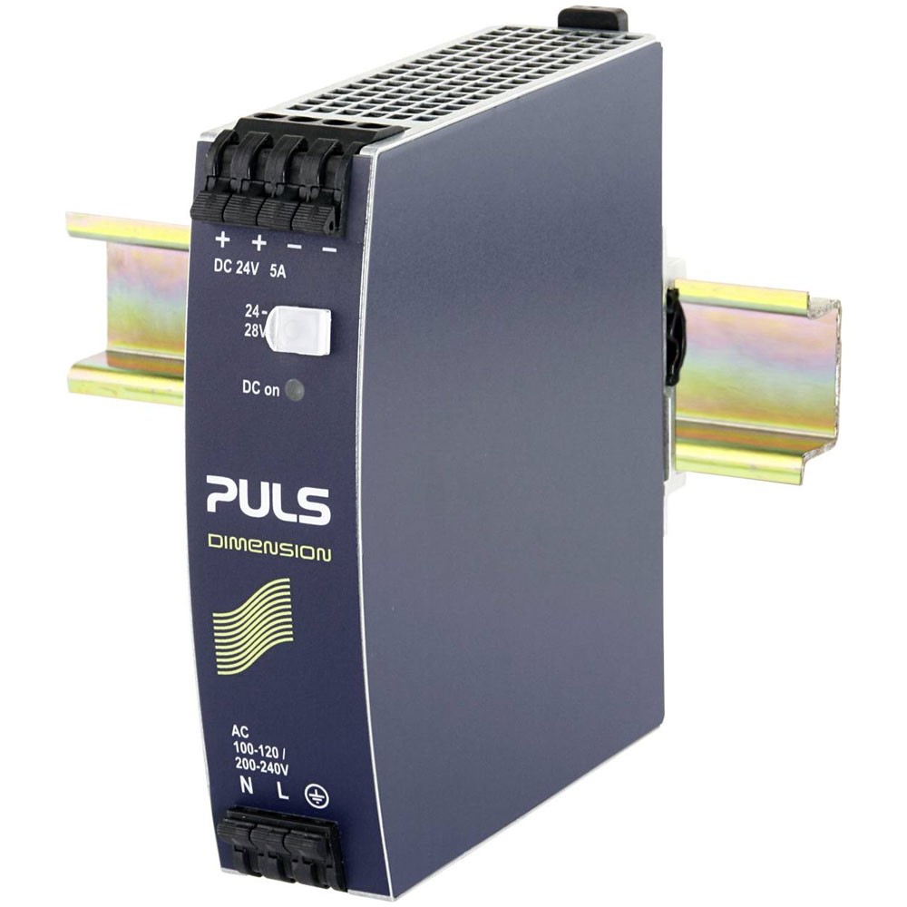 PULS DIMENSION Rail PSU 24V 5A 120W 1 Output DIN Rail Mounted