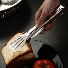 2 Pcs Barbecue Food Clamp Grill Accessories Stainless Steel Tong Tool