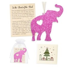 Friendship Elephant Ornament, Meaningful Christmas Ornaments, White Elephant