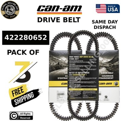 3 Pack Genuine Can-Am 422280652 OEM Clutch Drive Belts for Maverick X3 Turbo RR 3 Pack Genuine Can-Am 422280652 OEM Clutch Drive Belts for Maverick X3 Turbo RR
