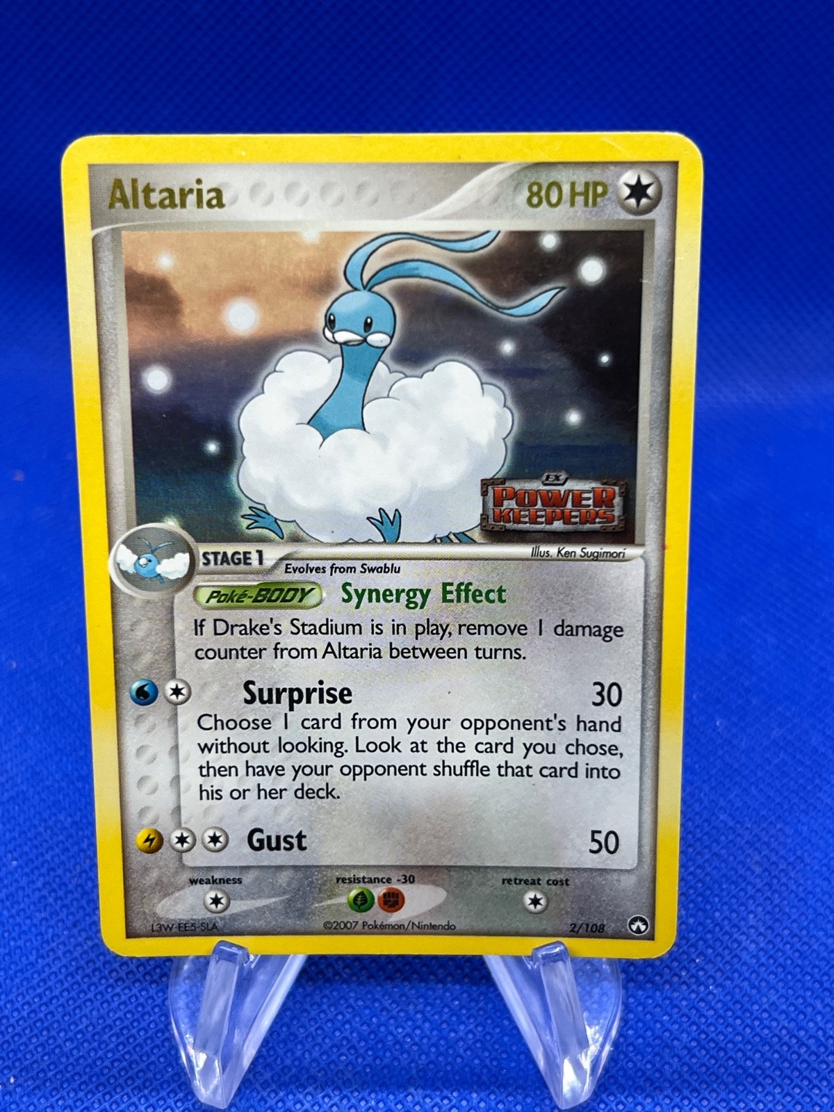 2007 Pokemon EX Power Keepers Altaria 2/108 Stamped Reverse Holo Rare MP