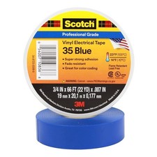 3m scotch vinyl electrical tape insulation tape blue