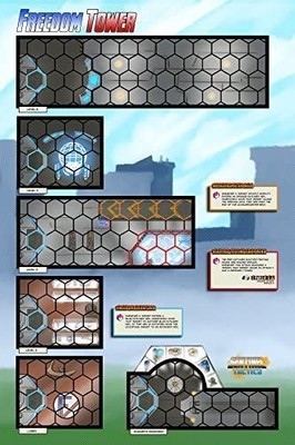 (damaged packaging) Sentinels Tactics: Freedom Tower Scenario Map
