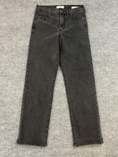 Jessica Simpson Jeans Womens 4 27 Black Wash Harmony High Rise Slim Straight