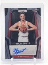 NIKOLA DURISIC 2024-25 PANINI PRIZM BLACK ROOKIE SIGNATURES B RC AUTO Q6846
