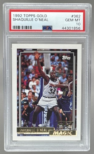 44301856 Shaquille O'Neal 1992 Topps #362 Rookie RC PSA 10