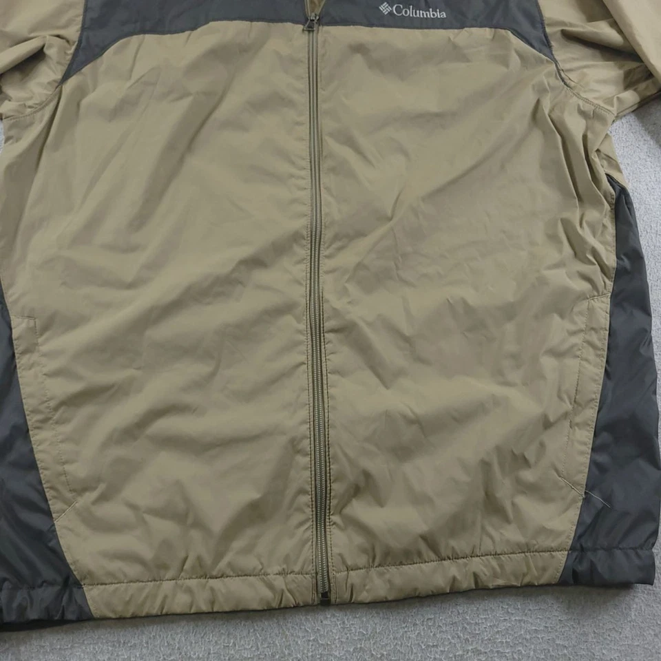 Chaqueta Columbia Glennaker Lake Para Hombre Grande Omni Escudo Embalable Nylon Con Capucha Foto 4 de 4