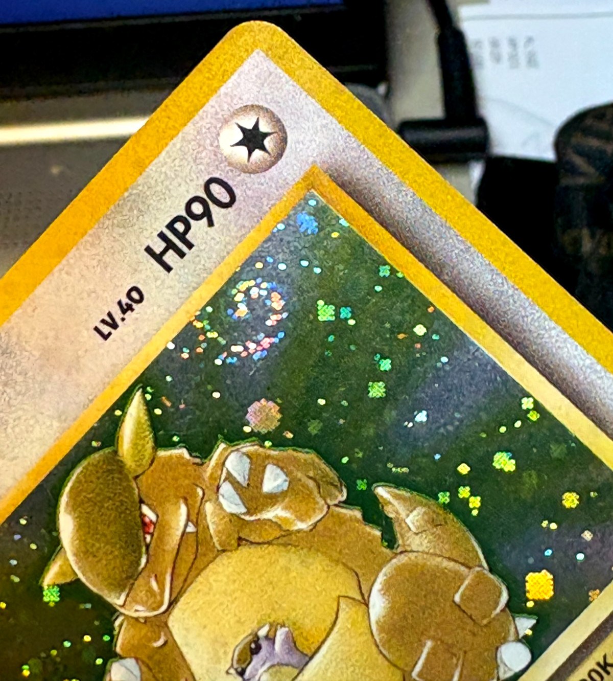 Kangaskhan #115 HOLO Japanese Jungle Pokemon NM- SWIRL Card