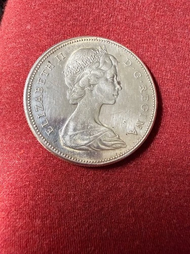 1867-1967 Canadian 80% Silver Centennial Dollar Elizabeth II/FLYING GOOSE Coin