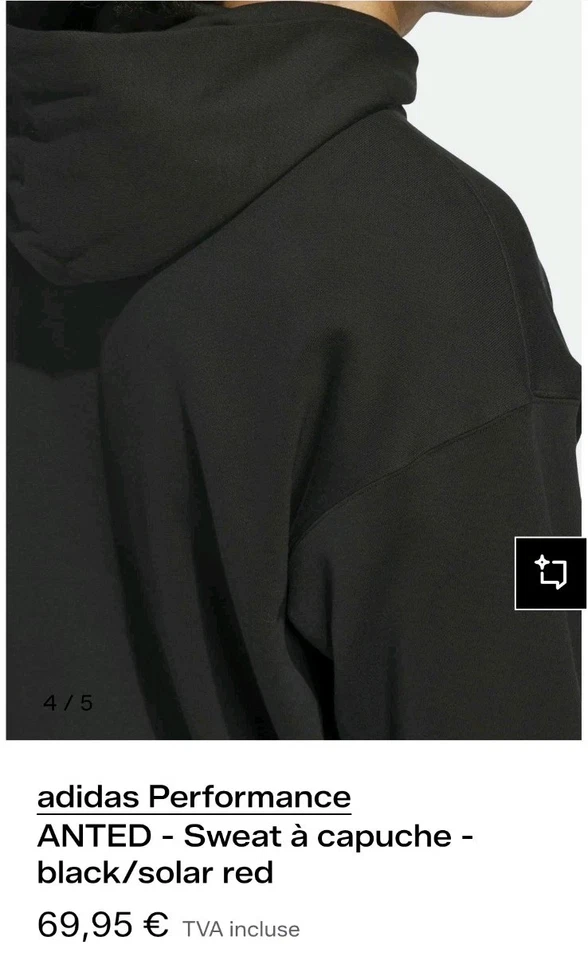 Pull a Capuche Adidas Taille L - Photo 4/4