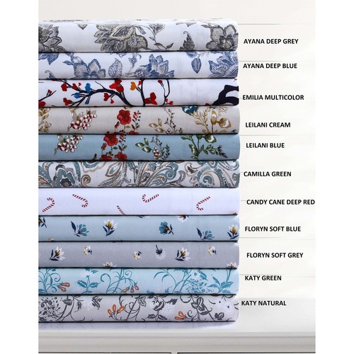 Tribeca Living Ultra-Soft Flannel Sheet Set, 170-GSM Cotton, Deep Pocket, Coz... - Picture 4 of 5