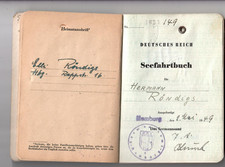 X3- Seefahrtsbuch Deutsches Reich Hamburg 1949 *  Stempel
