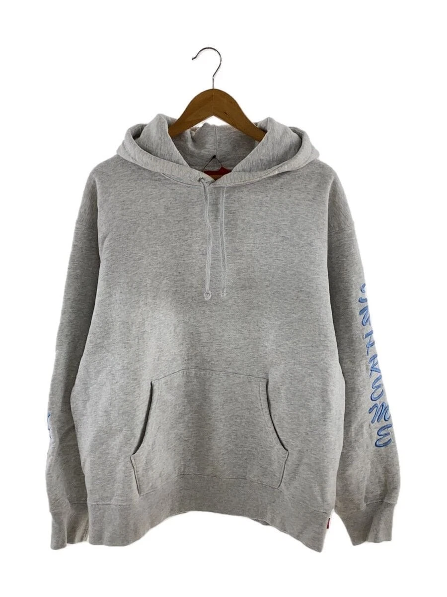 Sweat à capuche Supreme gris L occasion