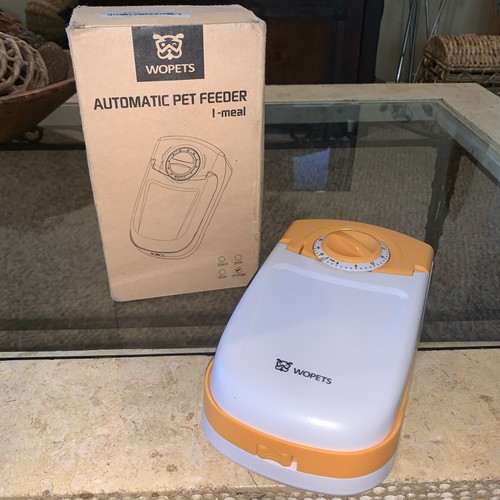 WOpet Automatic Cat Dog Feeder Timer Cat Bowl Orange White 1 Meal EBay wopet-automatic-cat-dog-feeder-timer-cat-bowl-orange-white-1-meal-ebay