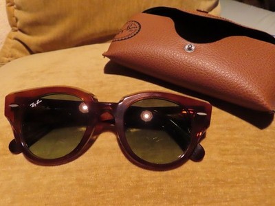 Sunglasses Ray Ban 2192 Roundabout 1325/BH 47 22 145 Light Havana Green Gradient