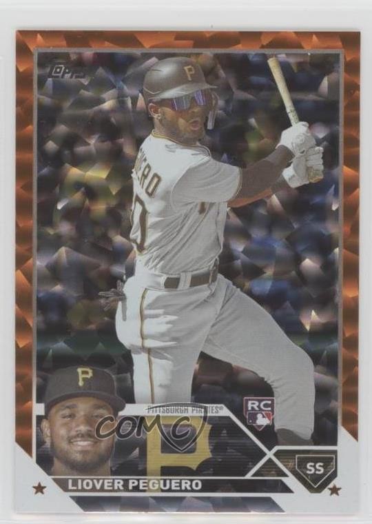2023 Topps Series 1 Orange Foil /299 Liover Peguero #238 Rookie RC 1kn1
