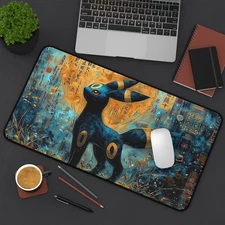 Mystical Umbreon Anime Gaming Desk Mat Mouse Pad