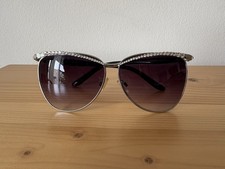 Sparkling Rhinestone Cat-Eye Sunglasses Boutique Style Purple Gradient Tint