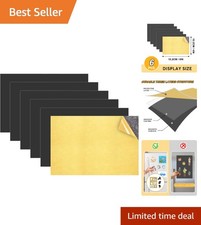 Customizable 4x6 Magnetic Sheets with Adhesive Backing - Perfect for Photos