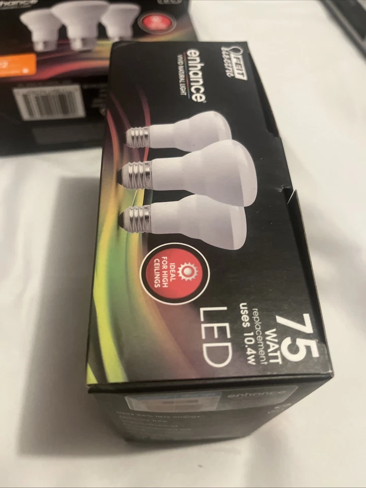 Feit Electric Flood LED Light Bulb 3 Pack R20 Dimmable Recessed 2700K Soft White - Image 2 of 4