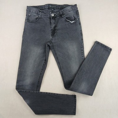 American Tall Travis 32x34 Skinny Fit Black Stretch 
