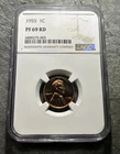 1955 1C Proof Lincoln Cent, NGC PF69RD.              (NGC Priced At $850!)