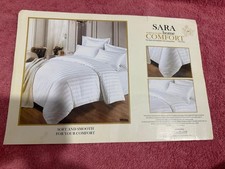 White Beding Set Including Fitted Bed Sheet with 2 Pillowcases and Duvet Cover