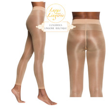 Leggings Satin Touch Di Wolford S Leggero Color Carne Pantaloni Lucidi