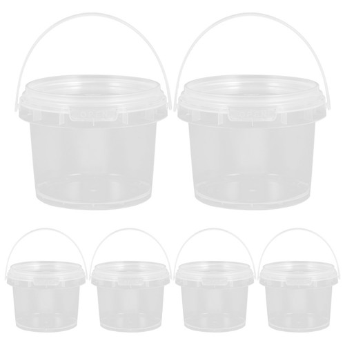 6 Pcs Buckets for Drinks Milk Tea Juice Storage Household Beverage - Afbeelding 7 van 17