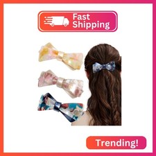 Mistofu Hair Barrettes - French Barrette for Women Thick Hair - 3 Pcs Large Stro