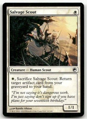 Salvage Scout #19 (NM) Scars of Mirrodin SOM Magic MTG