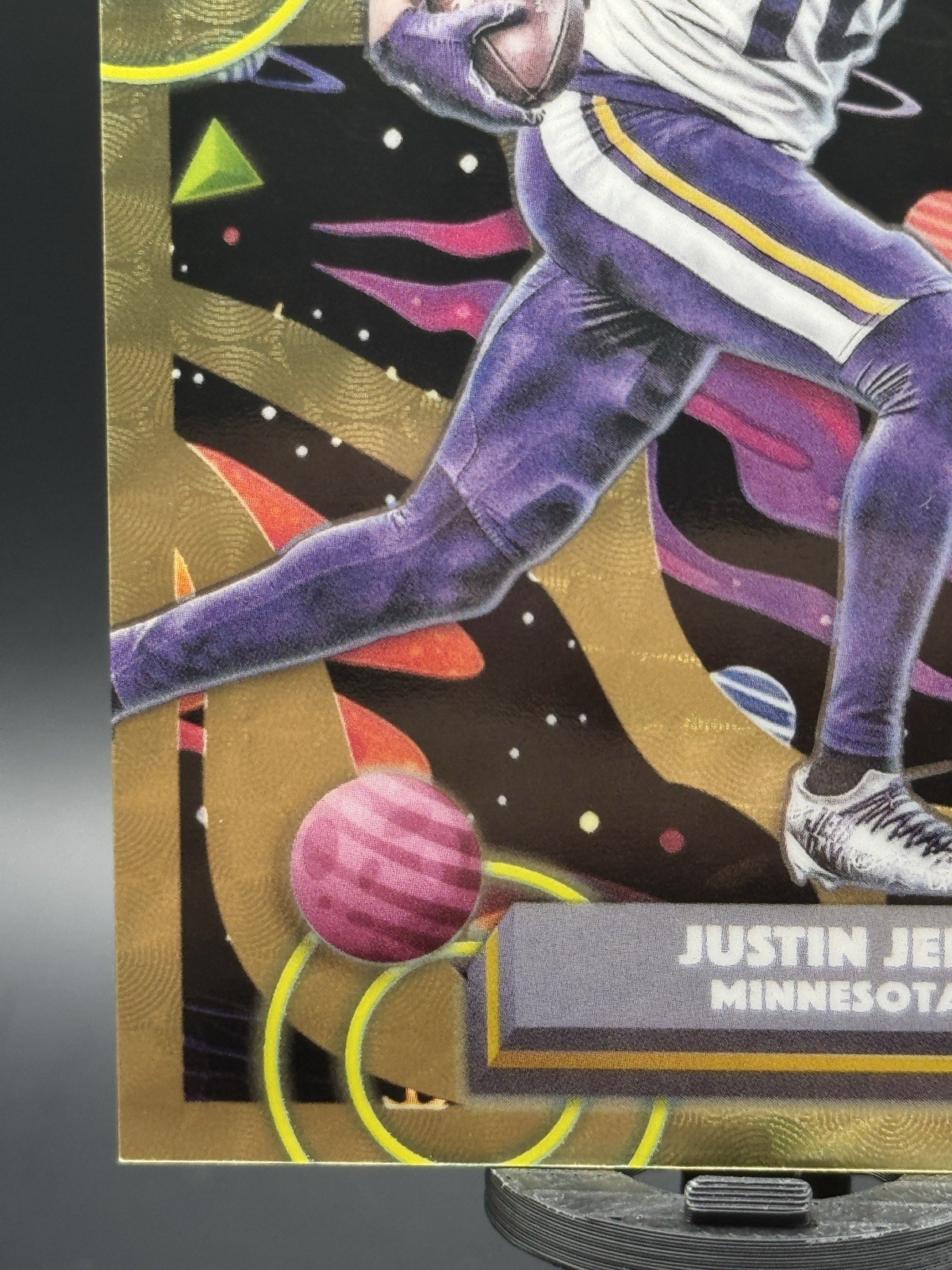 2025 Topps Cosmic Chrome Justin Jefferson 1/1 SUPERFRACTOR Ready 4 Fanatics Fest view 10