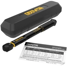 LEXIVON Inch Pound Torque Wrench 1/4-Inch Drive | 20~200 in-lb/2.26~22.6 Nm (...