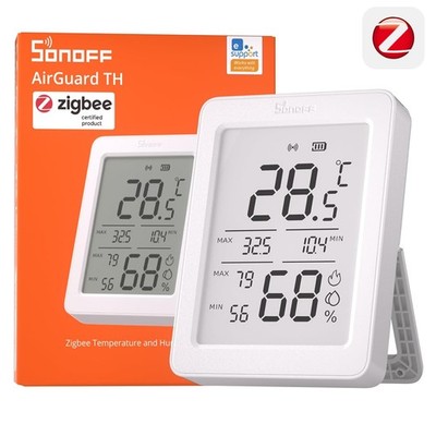 SONOFF Zigbee 3.6'' LCD Smart Temperature Humidity Sensor Remote App Monitoring