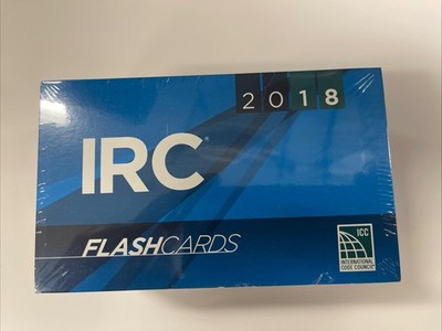 2018 IRC Flashcards -(Brand New)
