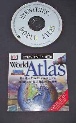 Eyewitness World Atlas CD-ROM - Instructional Interactive Windows 95/98