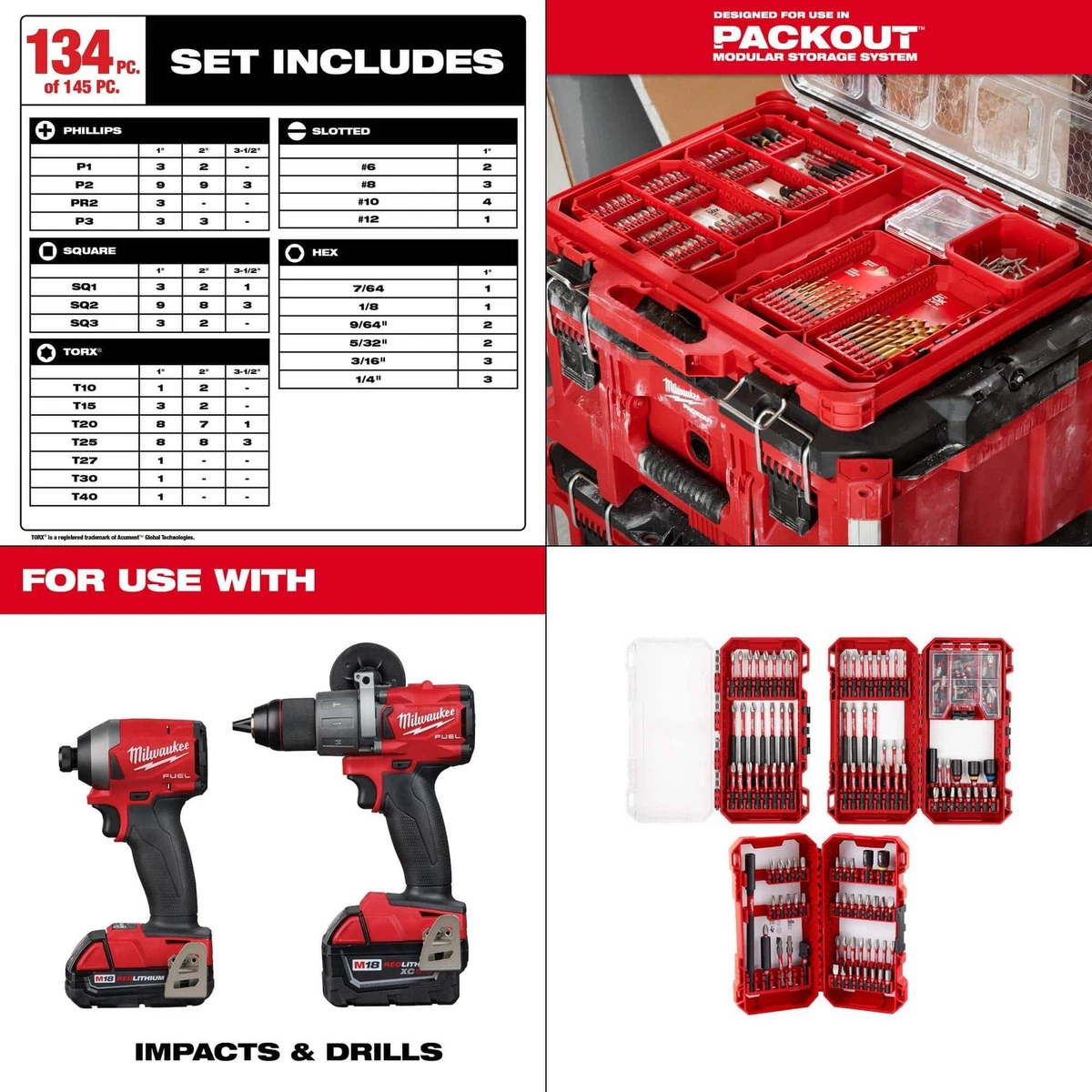 Milwaukee SHOCKWAVE Impact-Duty Alloy Steel Drill and Screw Driver