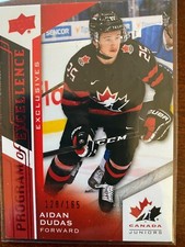 AIDAN DUDAS #114 - 2020 TEAM CANADA JUNIORS POE EXCLUSIVE 128/165