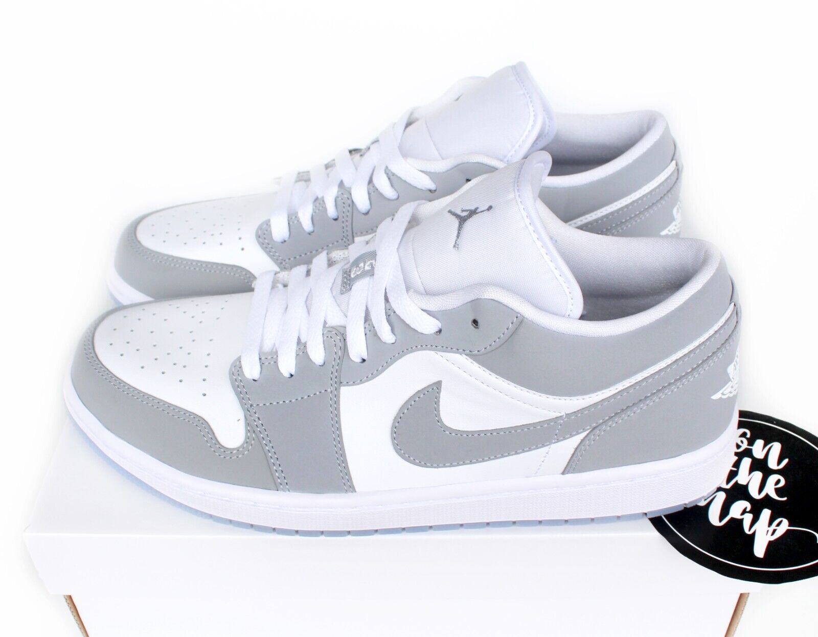 Nike Air Jordan 1 Low White Wolf Grey Women's