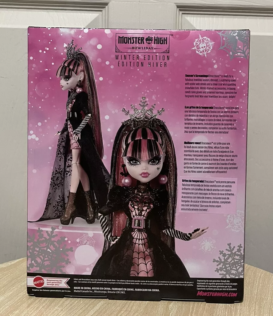Monster High Howliday Draculaura Winter Edition Doll G1 IN HAND NEW