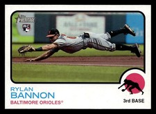 Rylan Bannon 2022 Topps Heritage #580 Baltimore Orioles ROOKIE Buy10get5FREE