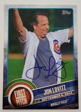 Jon Lovitz Signed 2015 Topps Oversized First Pitch Card Actor Chicago Cubs RAD