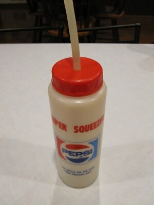 Vintage Pepsi Co Super Squeeze Water Bottle 90s Soda Cola