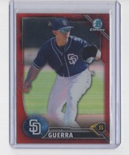 JAVIER GUERRA 2016 Bowman Chrome RED Refractor Rookie #/5