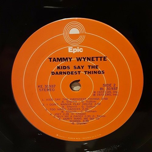 Tammy Wynette - Kids Say The Darndest Things (Epic – KE 31937) 1973 LP - Picture 5 of 6
