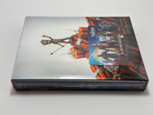 Guardians of Galaxy Vol 2 Embossed Steelbook, Lenticular New/Sealed Weet Marvel - Picture 5 of 6