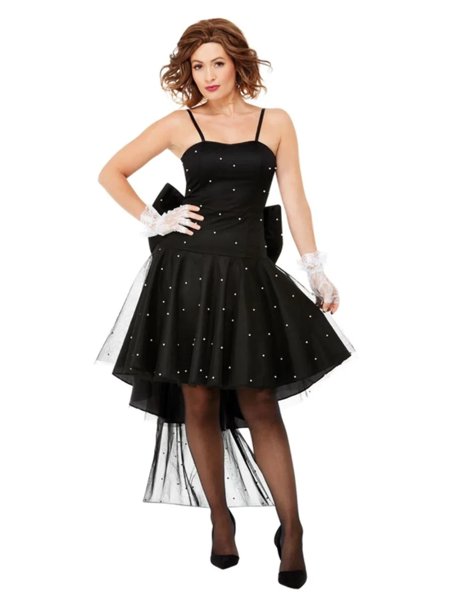 80s black dress clearance costume