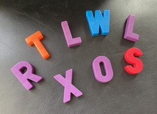 Vintage Fisher Price Magnet LOT Alphabet Letter School Replacement R S T W L X O